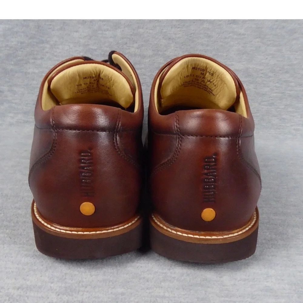 Samuel Hubbard Founder Mens Cognac Leather Oxford Shoes M2100-165 Size 13 M